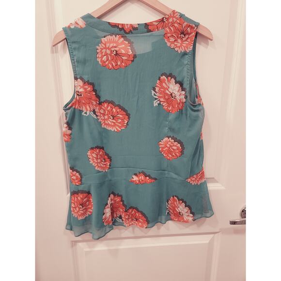 Cabi Style 3445 Blushing Floral Sleeveless Blouse - Picture 2 of 6